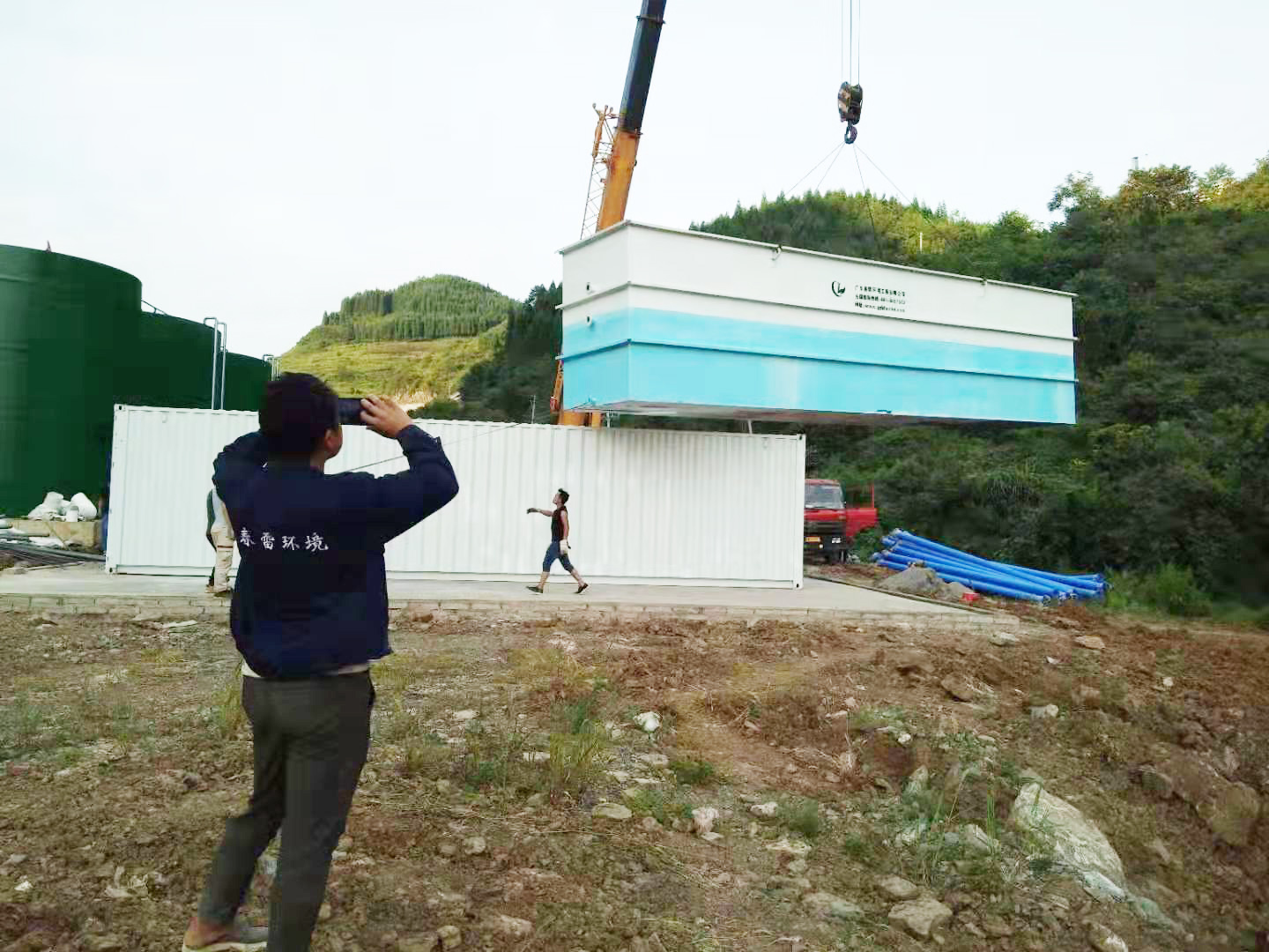 應急式垃圾滲濾液處理設備項目  一期完工后二期繼續！